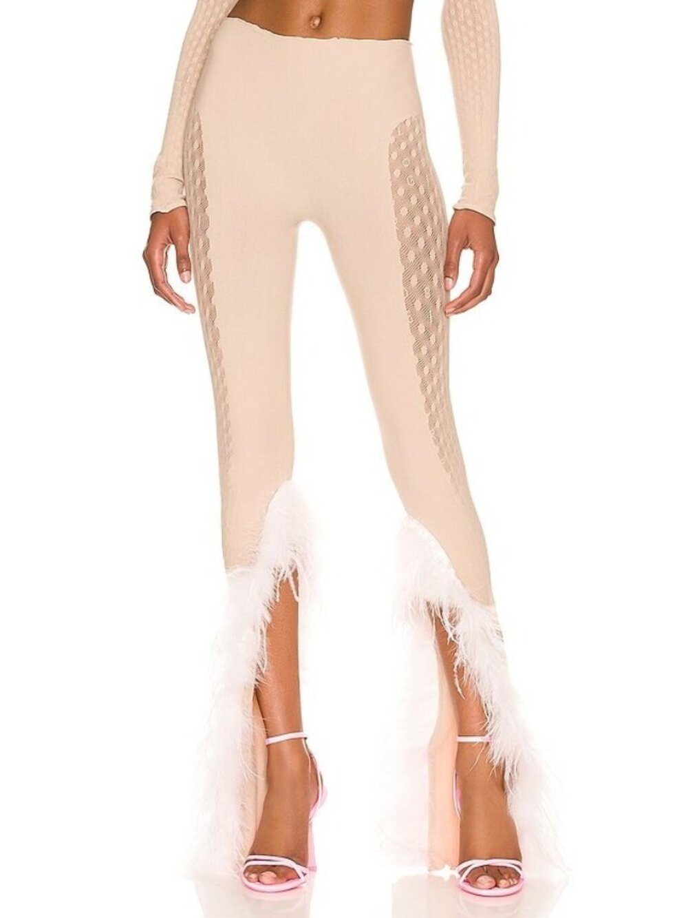 Poster Girl Tullia Trousers in Taupe & Dusty Pink